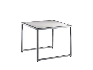 Adelaide End Table, White (CEST-037) -- Trade Show Rental